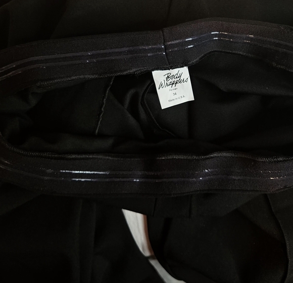 🩵Body Wrappers Dance Pants Black Size 34 Stretch 💚 - Picture 8 of 8